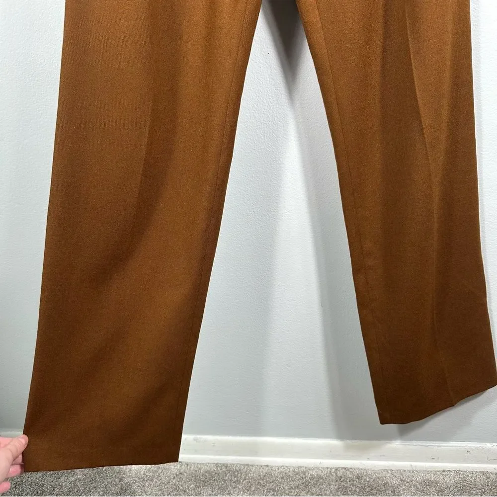 Mondi Vintage Brown Straight Fit Dress Trouser Pants NWT Size European 38/US 8
